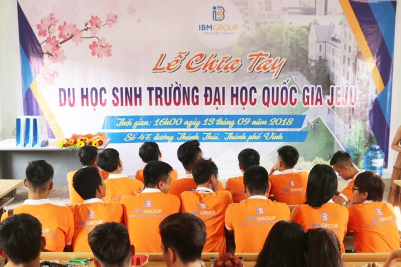 Lễ chia tay du học sinh Trường Đại học Quốc gia Jeju kỳ tháng 9/2018