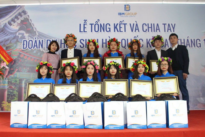 Lễ Tổng kết và chia tay Du học sinh Hàn Quốc Kỳ tháng 12/2017